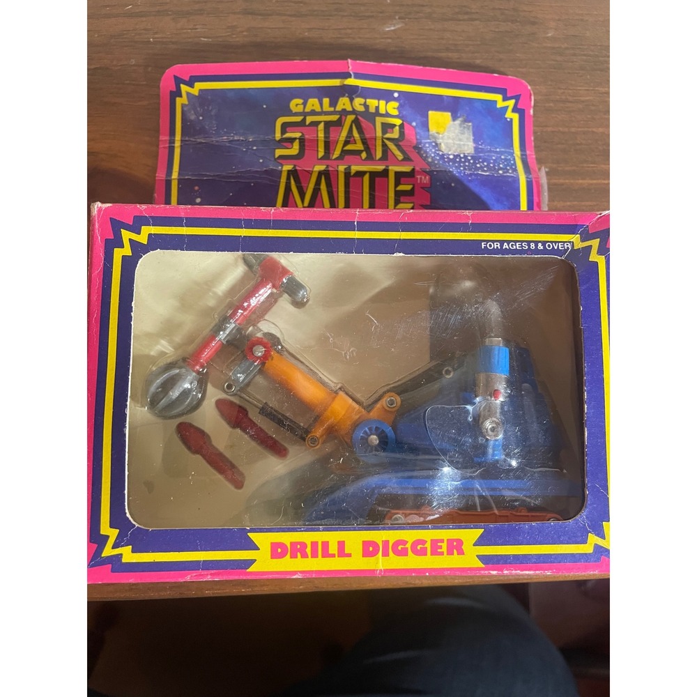 Vintage Galactic Star Mite Drill Digger Die Cast Metal Toy Empire Space Series